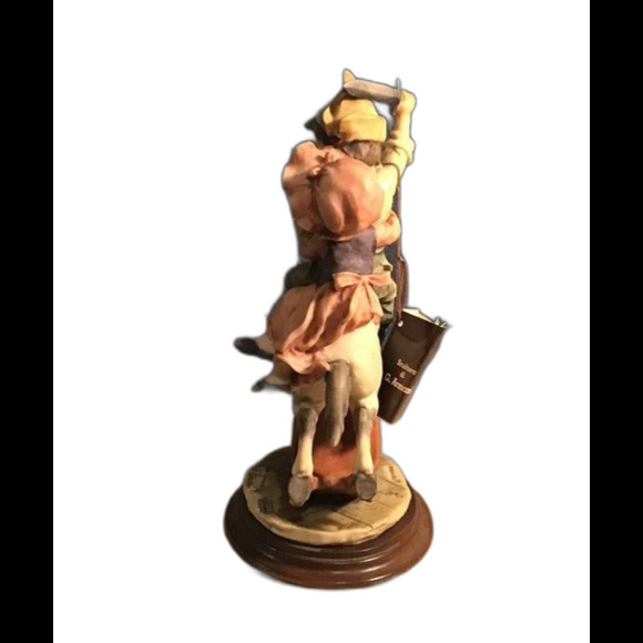 Rare Giuseppe Armani 1982 Ceramic Sculpture Pirates Boy & Girl Rocking Horse - Picture 2 of 8